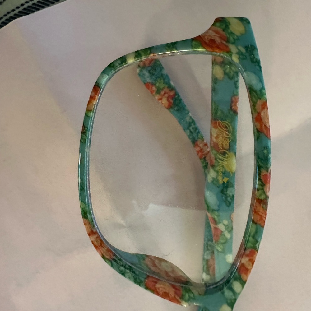 Source Unknown Floral Pattern Glasses - image 3